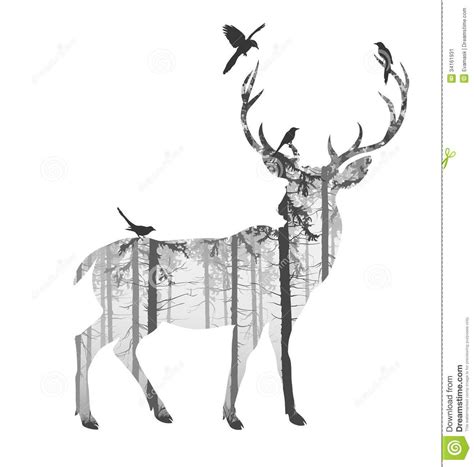 Deer Silhouette Art — Crafthubs Tattoos Pinterest Silhouette Art