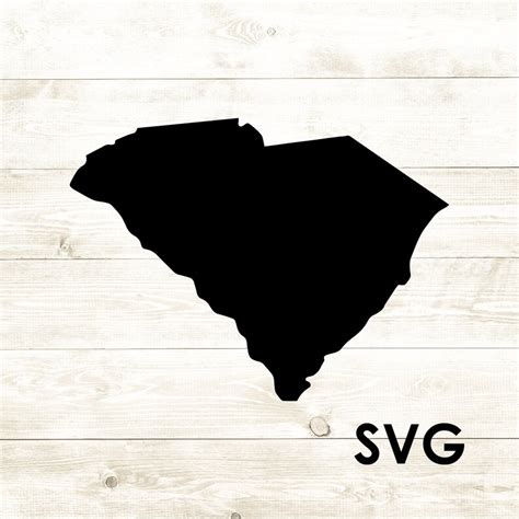 South Carolina Outline Silhouette State Svg Digital Etsy