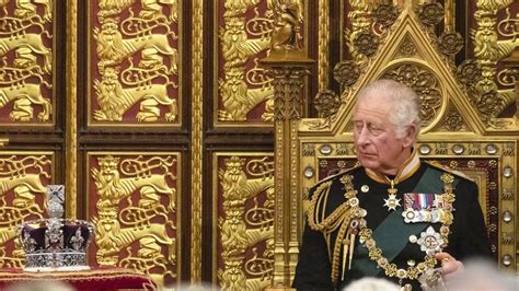 The Prince Of Wales Delivers The Queens Speech During The State Opening Of Parliament In The