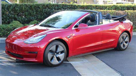 This Tesla Model 3 Convertible Makes The 34k Ev A Whole Lot More Enticing