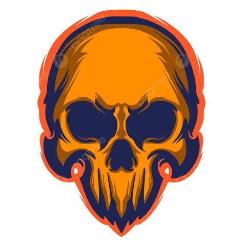 Skull Illustration Logo Mascot Design Vector Skull Logo Skull Mascot