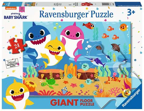 Baby Shark Giant Floor 24p Childrens Puzzles Puzzles Products