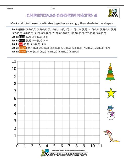 Coordinate Worksheets