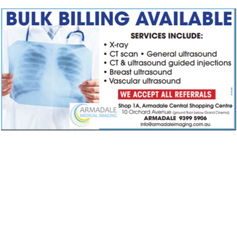Bulk Billing Available At Armadale Medical Imaging Armadale Central
