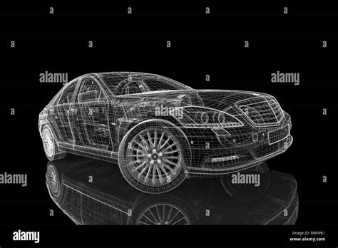 Car 3d Model Body Structure Stock Photo Alamy