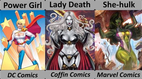 The Sexiest And The Most Sexualized Comic Book Characters Of All Time