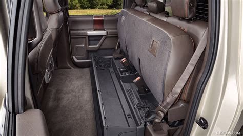 2017 Ford F 350 Super Duty King Ranch Crew Cab Interior Rear Seats