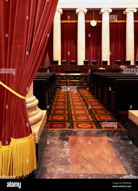 Supreme Court Of The United States Interior Stock Photo Alamy