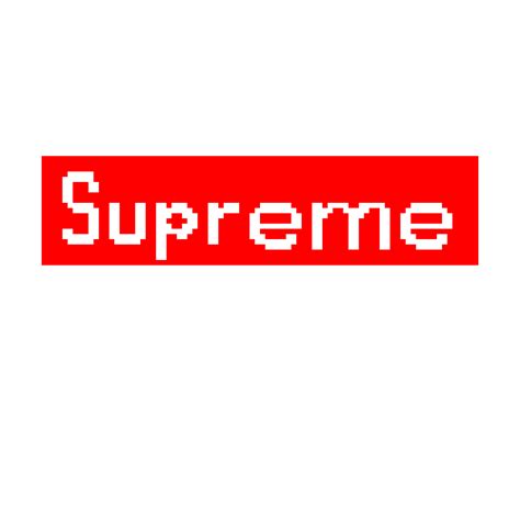 Pixilart Pixel Supreme Logo By Limeleader