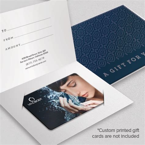 Gift card holders are essential to boot up your sales. MINDBODYCards.com - Custom Gift Card Holders