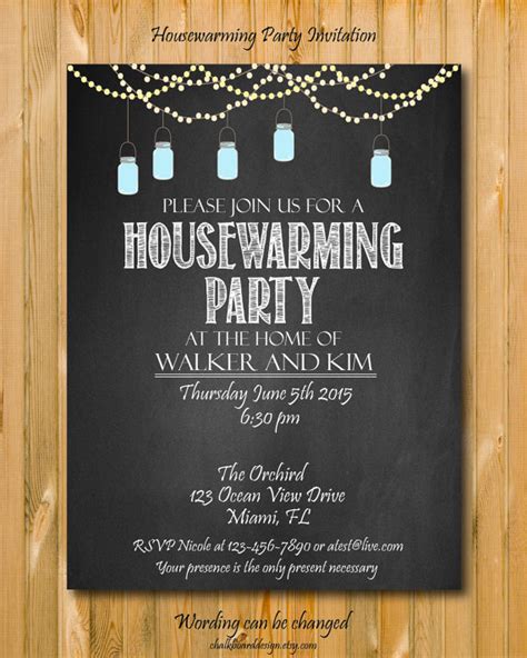 Housewarming Party Invitation Diy Party Invitation Housewarming