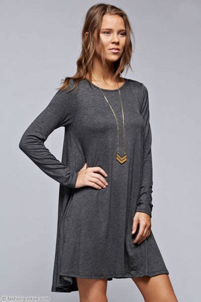 We did not find results for: Long Sleeve Jersey A-Line Tunic Dress with Pockets-Grey