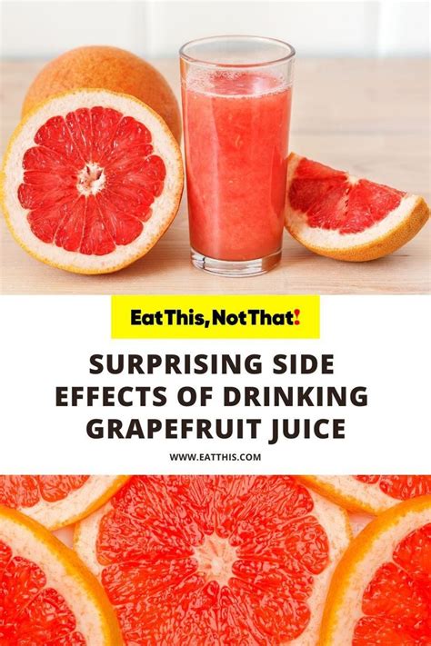 Side Effects Of Drinking Grapefruit Juice