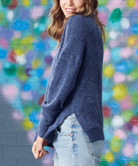 Luukse Indigo Relaxed Fit Chenille Sweater Women And Plus Zulily