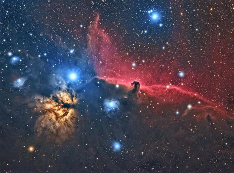 The Horsehead And Flame Nebula Featuring A Whole Bunch Of Dust