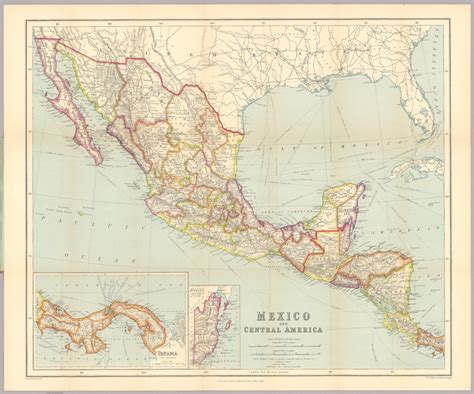 Mexico And Central Americaphilips Authentic Imperial Maps For
