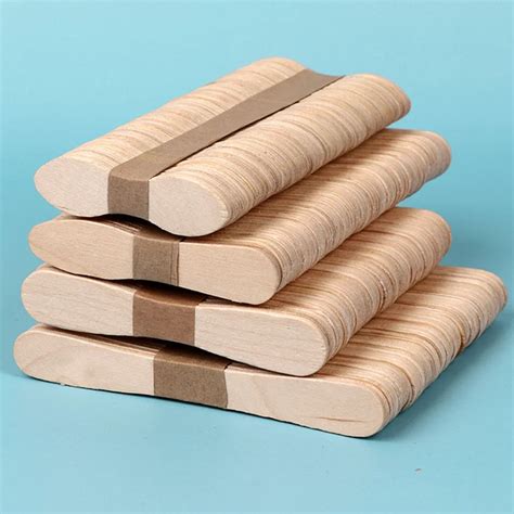 50 100 Pcs Wood Ice Cream Sticks Homemade Popsicle Sticks Natural