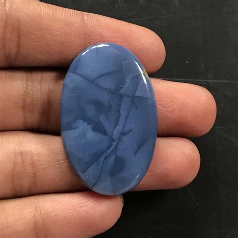 Natural Blue Opal Cabochon Gemstone Oval Shape Top Quality Etsy
