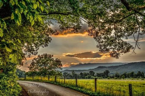 Sunset On The Loop Cades Cove Tennessee Great Smoky Mountains Na