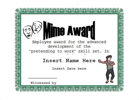 11 Funny Certificate Templates Free Word Pdf Documents Download