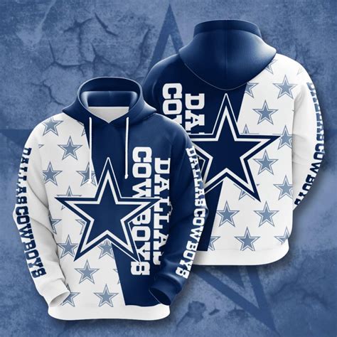 Dallas Cowboys Nfl Limited Edition All Over Print Hoodie Unisex Sizes