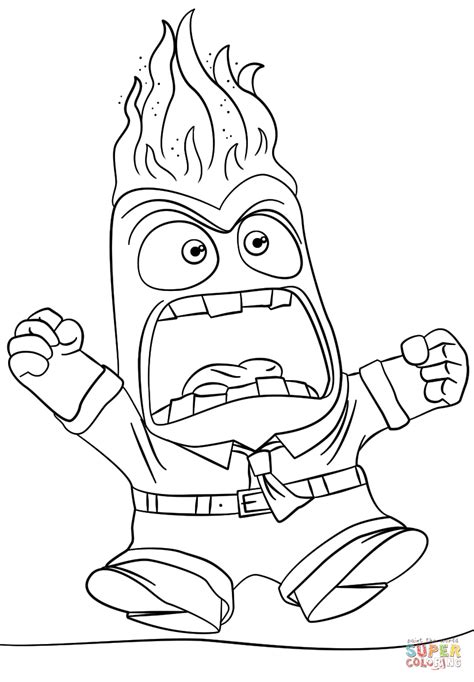 Gambar Anger Coloring Page Free Printable Pages Click View Version