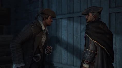 Assassin S Creed Iii Haytham Kenway Connor Argue Over Mother Ben
