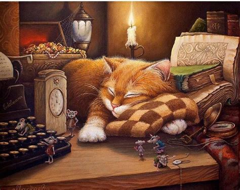 sleeping cat paint  numbers kit  adults cat painting cats illustration cat artwork