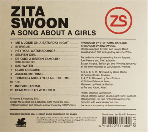 Zita Swoon Lyrics J Josiesomething