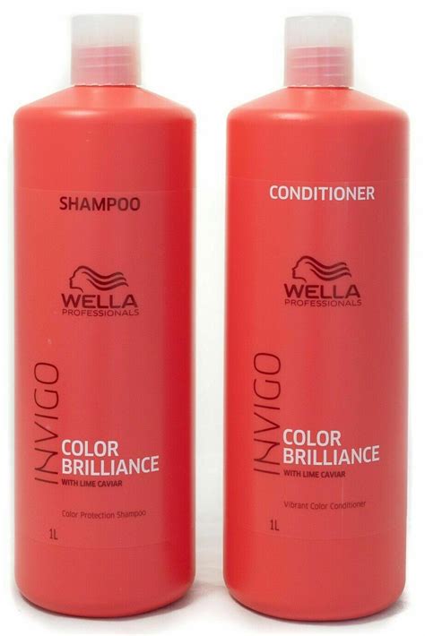 Wella Professionals Brilliance Coloured Shampoo And Conditioner 1l Duo