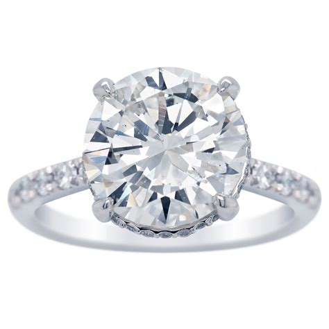 round diamond hidden halo engagement ring 4 52ct at diamon