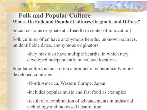 Ppt Folk And Popular Culture Powerpoint Presentation Free Download