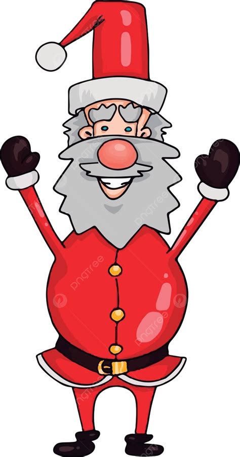 Vintage Santa Claus In Red Illustration On White Background As Vector