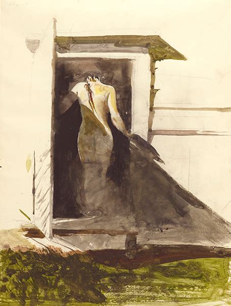 Andrew Wyeths “in The Doorway” 1984 Watercolor On Paper Courtesy