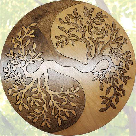 Ying Yang Tree Of Life Clip Art