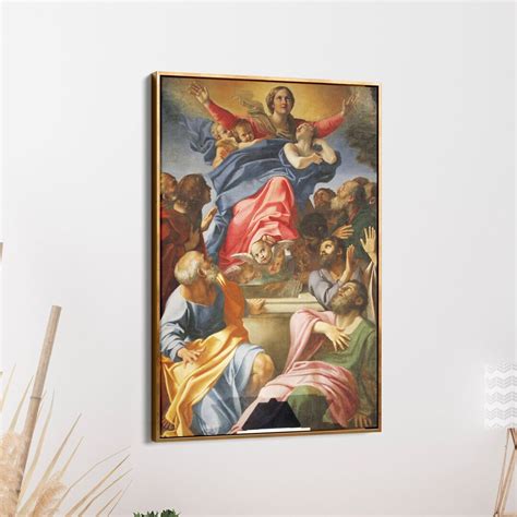 Annibale Carracci Canvas Assumption Of The Virgin Mary 1601 Etsy
