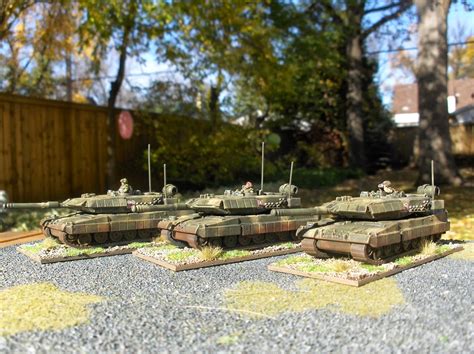 Fawcett Avenue Conscripts 15mm Sci Fi Leopard 4a2 Tanks Finished