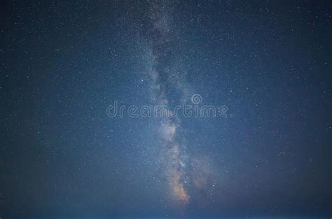 Transverse Milky Way Over The Sea On The Dark Sky Stock Image Image