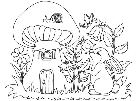 Coloriage Coloriages Animaux Animaux Foret Doigts