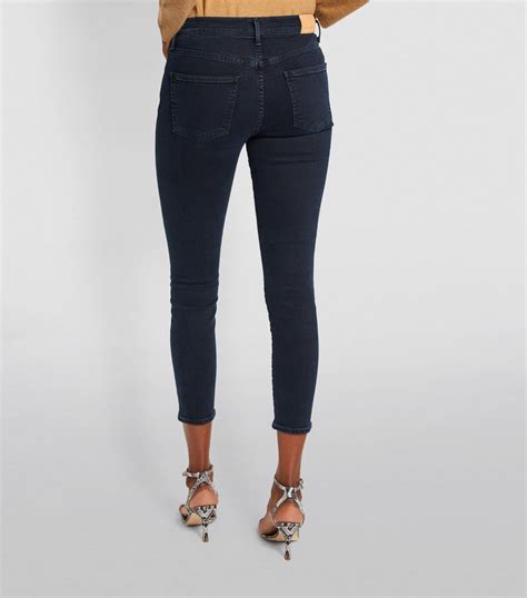 Citizens Of Humanity Navy Rocket Cropped Skinny Jeans Harrods Uk