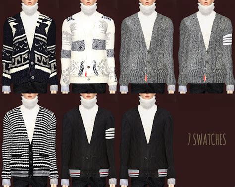 Sims 4 Ccs The Best Cardigan By Meeyou World