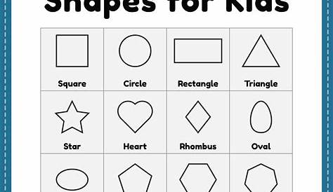 shapes for kids printable