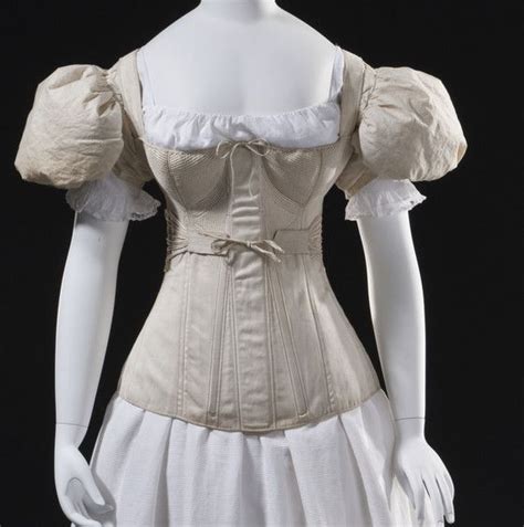 Womans Corset Lacma Collections 1830 1840 Corset Vintage Vintage Lingerie Victorian Corset