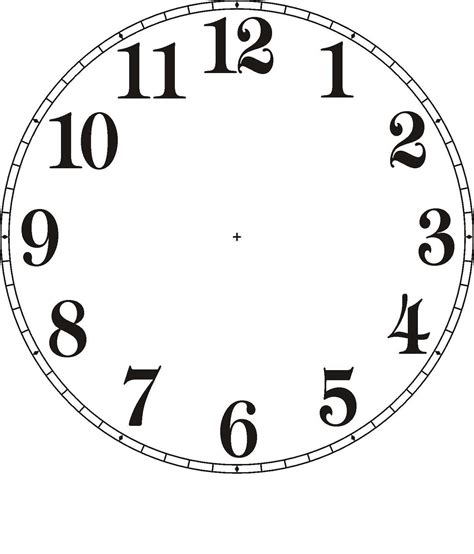Free Clock Faces Templates Activity Shelter