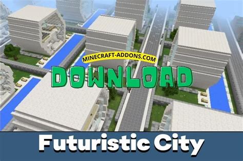 Futuristic City Map For Minecraft Minecraft Map