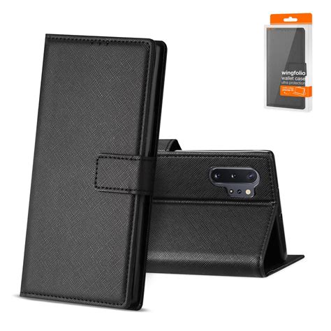 Samsung Galaxy Note 10 Plus 3 In 1 Wallet Case In Black