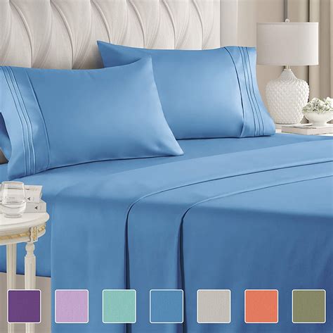 Queen Size Sheet Set 4 Piece Set Hotel Luxury Bed Sheets Extra