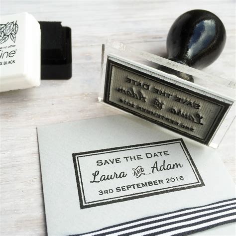 Classic Save The Date Stamp By Stomp Stamps
