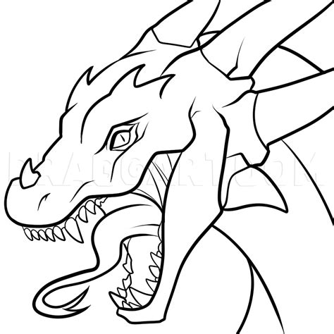 How To Draw A Dragon Realistic Dragon By Dawn Dragoart Com
