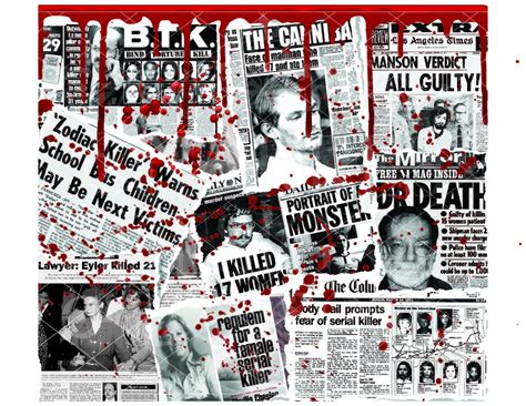 Serial Killers Newspaper Tumbler Wrap 20oz Str Printable Etsy